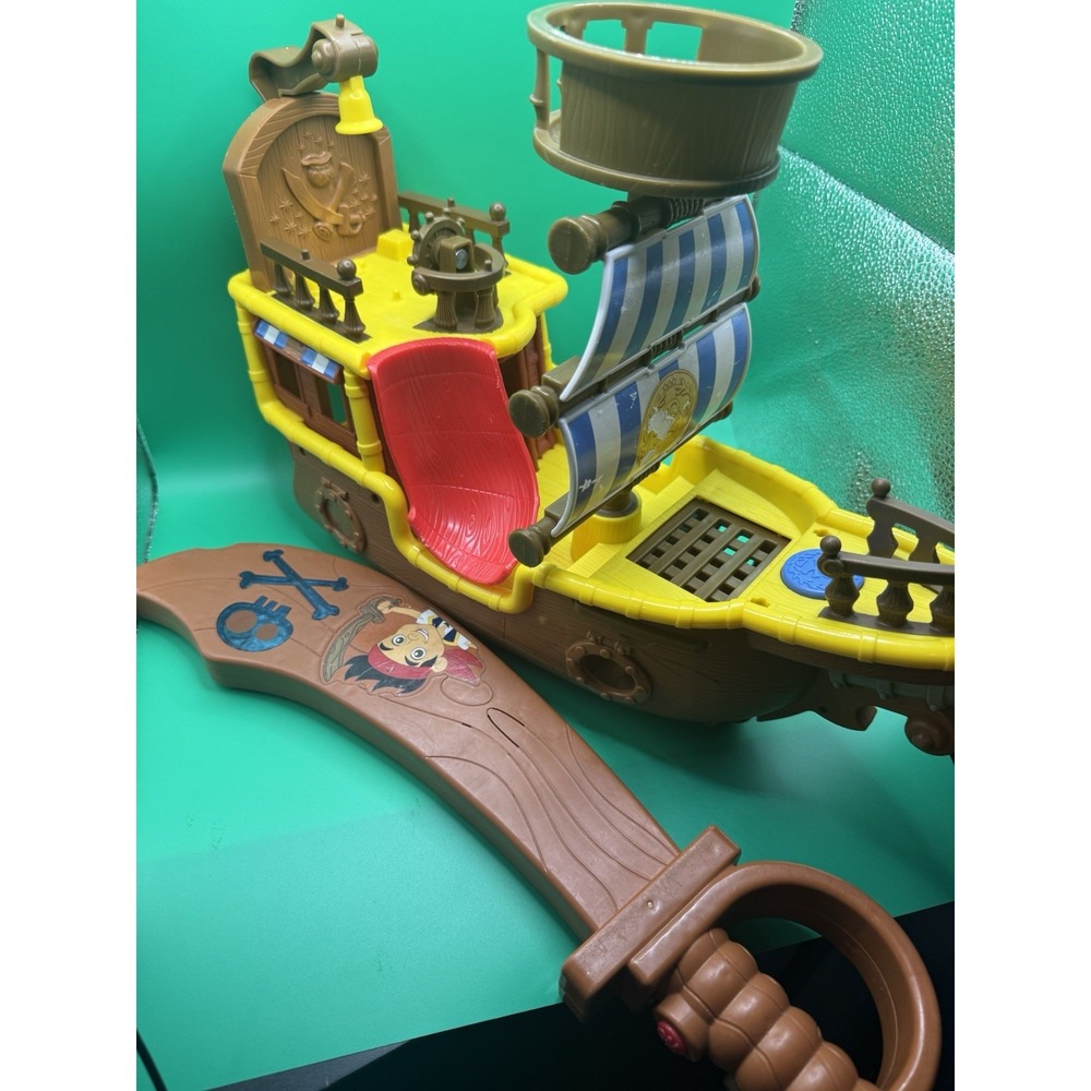 Disney Jake and the Never Land Pirates Musical Ship Bucky and Sword bundle